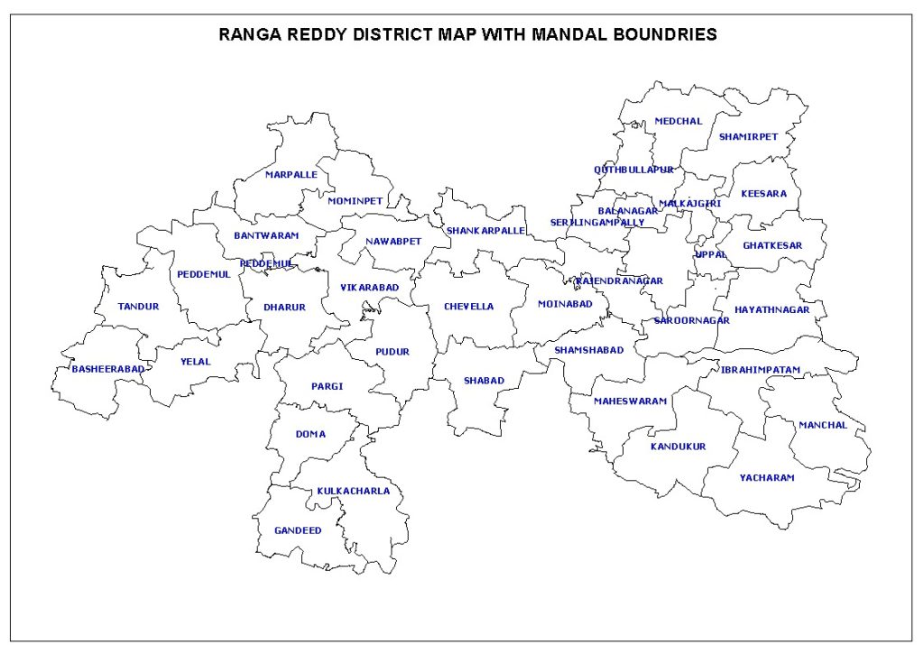 Rangareddy district Mandal map
