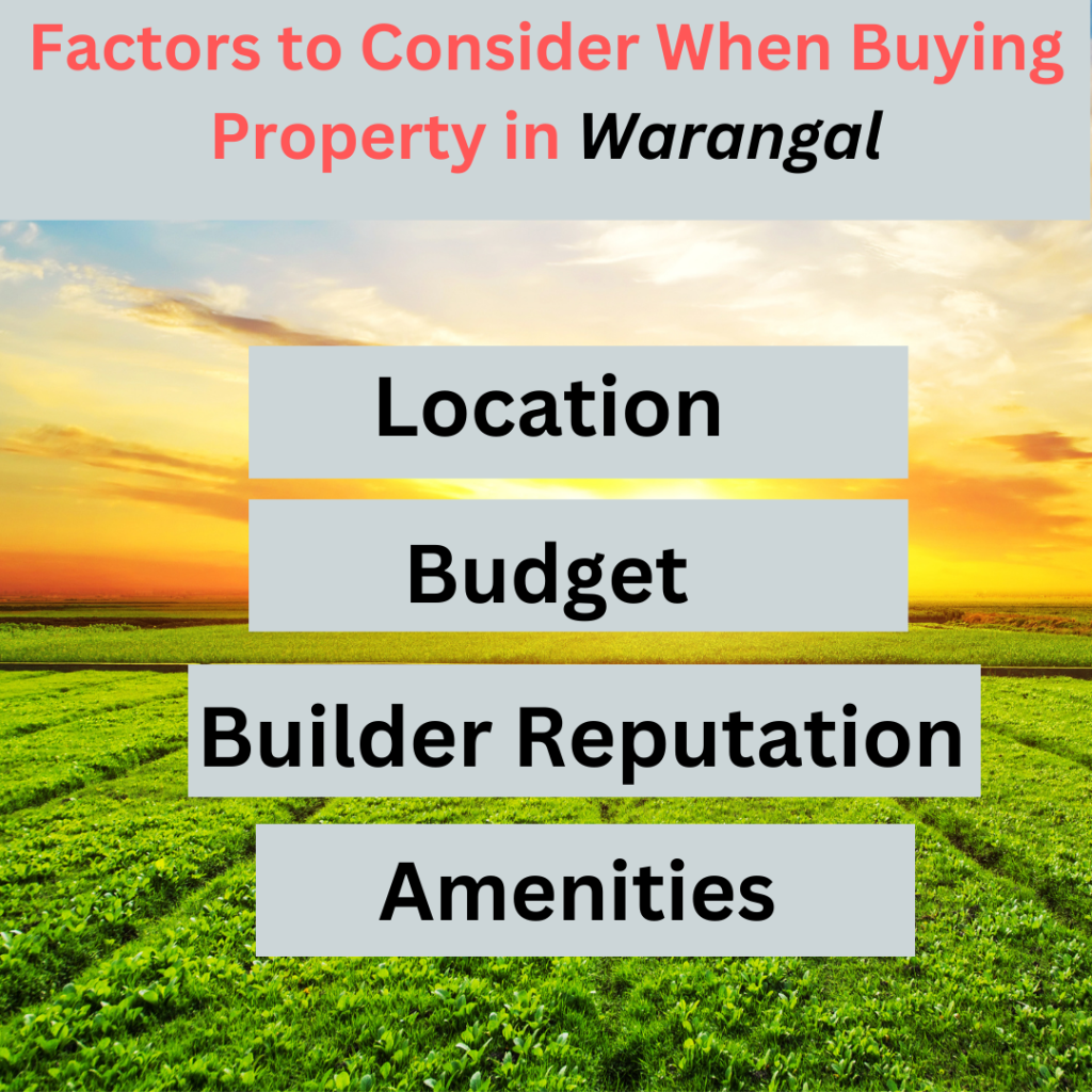Factors for Buying Property in Warangal