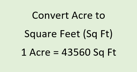 acre to sq.ft