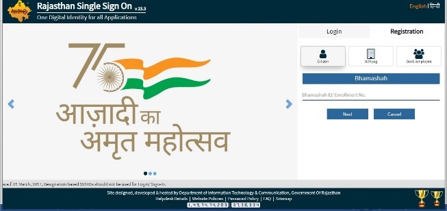 register for a Rajasthan SSO ID