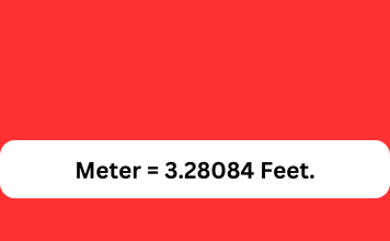 meter to feet