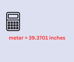 meter to inch