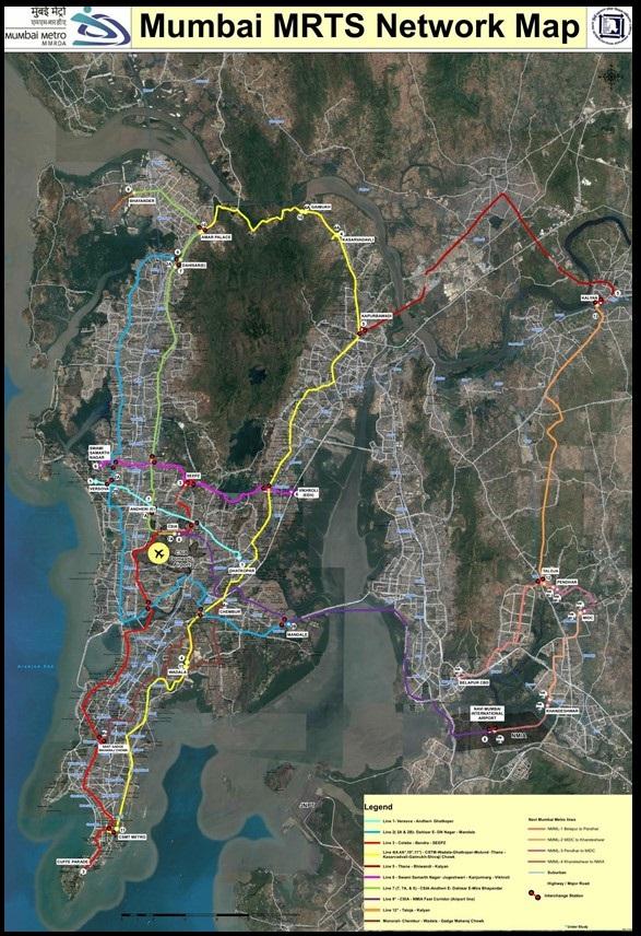 Mumbai Metro Route Map