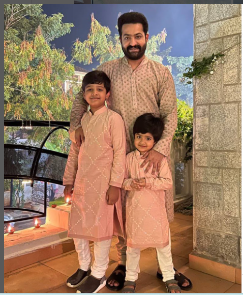 Jr ntr balcony house with kids