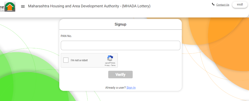 registration mhada lottery
