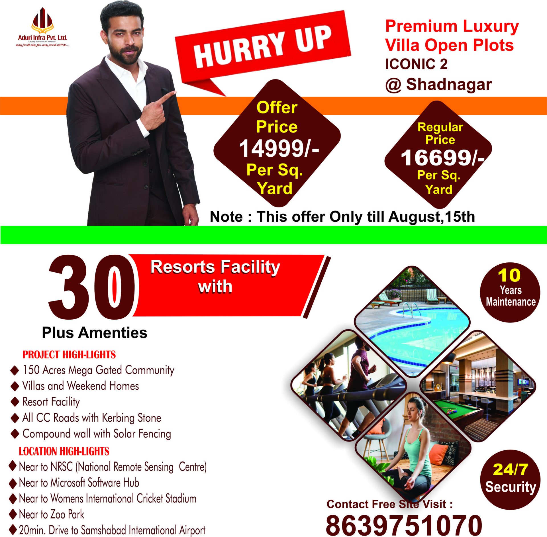Premium Villa Plots For Sale in Shadnagar, Rangareddy.
