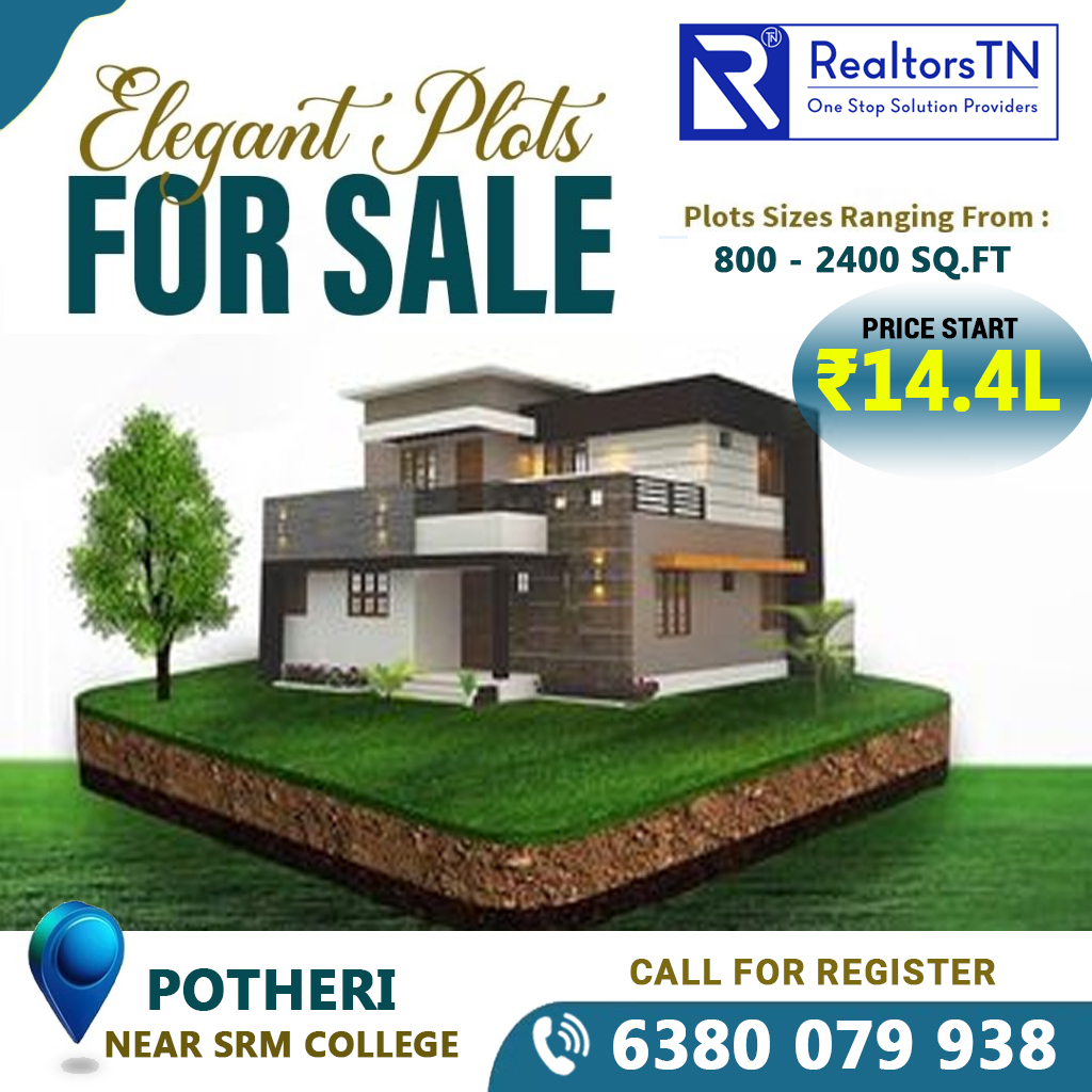 DTCP Approved Open Plots For Sale in Potheri, Chennai.